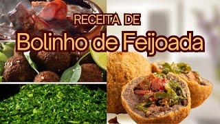 Sobrou feijoada ai Bolinho de feijoada delicioso e crocante [upl. by Lleon]