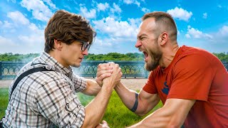 Can You Beat this Nerd at Arm Wrestling [upl. by O'Brien]