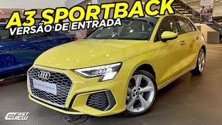 NOVO AUDI A3 SPORTBACK SLINE LIMITED 14 TFSI 2022 AMARELO PITON EM DETALHES [upl. by Akins718]