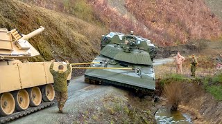 What Happens When US Massive 70 Tons Battle Tank Falls Into a Ditch [upl. by Sheppard]