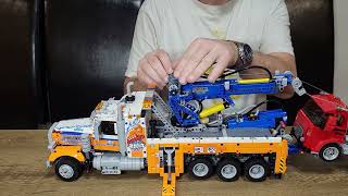 Lego 42128HeavyDuty Tow Truck operational demonstration [upl. by Adimra810]