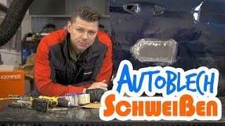 Wie KfZ Blech richtig schweißen  Punktschweißen Anleitung Tutorial [upl. by Kernan352]