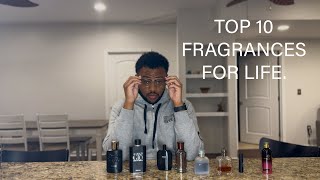 Top Ten Fragrances For Life [upl. by Tomkiel100]