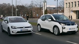 BMW i3 vs VW EGolf [upl. by Ehtiaf]