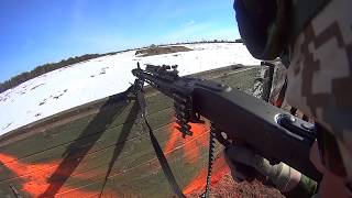 Estonian Army Training  HD POV OF MG3 Machine Gunner [upl. by Etnoek]