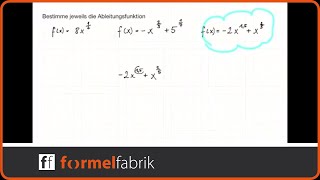 Ableitungsfunktion bestimmen bei Brüchen im Exponenten 3 Beispielaufgaben [upl. by Hollyanne]