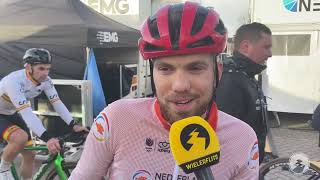 Joris Nieuwenhuis werd ziek tijdens WK veldrijden 2023 in Hoogerheide  WIELERFLITS [upl. by Enelyad661]