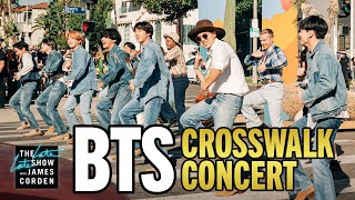 BTS Performs a Concert in the Crosswalk [upl. by Luht]