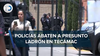 Tras balacera autoridades matan a un presunto asaltante en Tecámac [upl. by Mulligan]