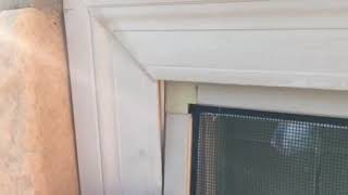 How to put a window screen back in place [upl. by Oneill]