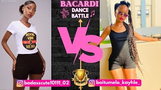 Bacardi Dance Battle Badasscute1011102 vs BoitumeloKayhle  Amapiano dancevideo [upl. by Mastat]