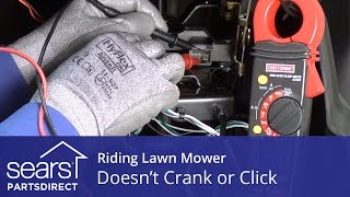 How to Fix a Riding Lawn Mower that Doesn’t Crank or Click [upl. by Peterson883]