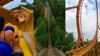 Every Roller Coaster amp Water Coaster at Holiday World Full Onride POV [upl. by Assilat]