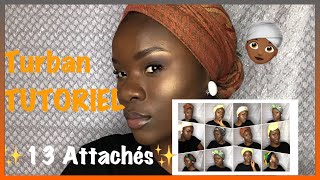 COMMENT ATTACHER UN FOULARD  EN VOICI 13 STYLES   13 QUICK amp EASY HEAD WRAP TUTORIAL  COLORDEBBY [upl. by Hluchy]