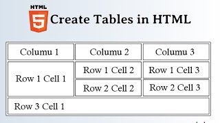 Chapter 4 HTML Tables  TR TH TD ROWSPAN COLSPAN  Programming with Rakesh  w3schoolsme [upl. by Eamaj]