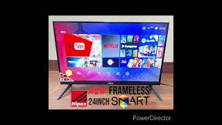 NEW 24INCH SMART FRAMELESS TV fullyloaded features uniquedesign festivalseason nipex ledtv [upl. by Ahsait]