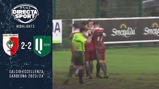 Calcio Eccellenza  SPD TharrosS Elena Calcio 22 Highlights [upl. by Kolodgie]