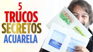 5 TRUCOS SECRETOS DE ACUARELA  Tips  Juan Linares [upl. by Ane]