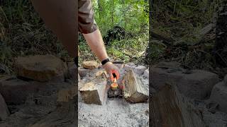 Testing My 15 Minute Bees Wax Fire Starters shorts [upl. by Aeiram]