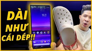 LẦN ĐẦU TRÊN TAY SMARTPHONE DÀI NHƯ CÁI DÉP SONY XPERIA 1 [upl. by Chabot]