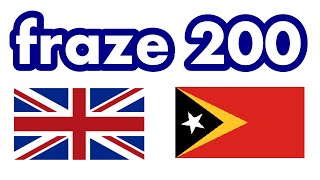 fraze 200  Inglés  Tetum [upl. by Britton]