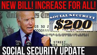 BIG SOCIAL SECURITY INCREASE FOR ALL NEW BILL SSI SSDI Payments  Social Security Update [upl. by Chavez]