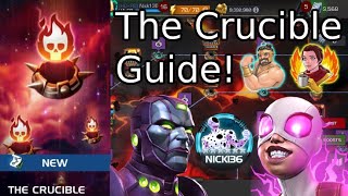 The Crucible Completion Guide Tips And The Champions I Used For Every Fight  MCOC [upl. by Evalyn]