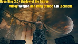 Elden Ring DLC  Shadow Of the Erdtree  Milady Weapon  Wing Stance ash of war [upl. by Mann]