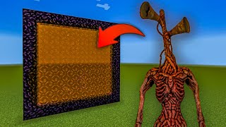 How to Make A Portal To The Siren Head Dimension in Minecraft [upl. by Acisej937]