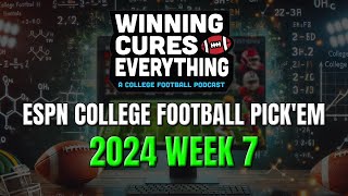 ESPN College Football Pickem Week 7 Picks Against the Spread [upl. by Sik]