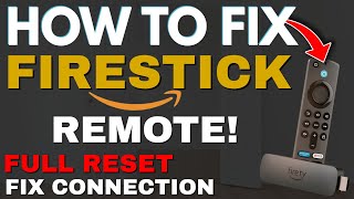 How to RESET amp FIX FIRE STICK Remote including connection [upl. by Edelsten]