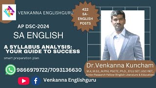 SAEnglish 422 Posts amp Syllabus I apdsc2024 I VENKANNAENGLISHGURU I VENKANNA COACHING CENTRE I [upl. by Wilmar]