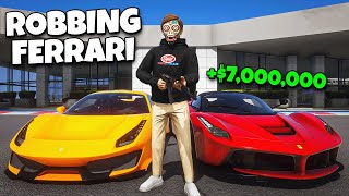 Robbing Entire Ferrari Dealership in GTA RP [upl. by Gregson788]