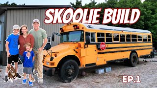 DIY Family School Bus Conversion The Teardown EP1 [upl. by Innos]