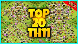 New BEST TH11 BASE WARTROPHY Base Link 2023 Top20 Clash of Clans  Town Hall 11 Farm Base [upl. by Eri]