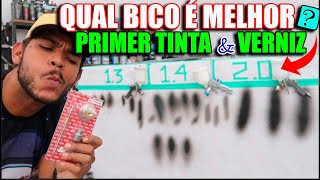 QUAL MELHOR BICO PRA APLICAÇÃO DE PRIMER TINTA E VERNIZ  PISTOLA DE PINTURA HVLP APRENDA [upl. by Ena879]