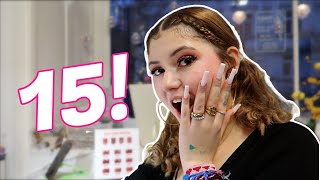 EPIC 15th Birthday Celebration Belly Piercing Fun Fair Nail Art amp More 🎉 Must See Vlog [upl. by Arraik39]