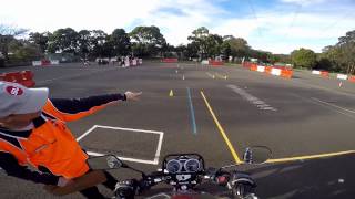 NSW Motorcycle Operator Skills Test MOST  My RAW footage [upl. by Ryley497]