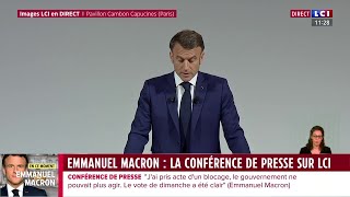 🔴 Élections législatives  Emmanuel Macron dévoile son plan de bataille Suivez sa conférence de [upl. by Mieka]