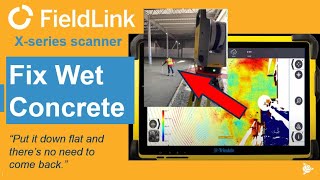 Fix Wet Concrete with the Trimble X7 and FieldLink [upl. by Enihpesoj]