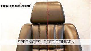 LEDER REINIGEN  LEDERPFLEGE  LEDER GLANZ  COLOURLOCK [upl. by Tloh]