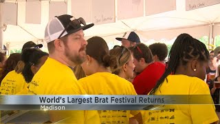 Worlds Largest Brat Fest Returns to Madison [upl. by Nhar828]