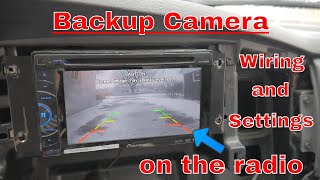 How to wire a backup camera to your radioindash screen and what settings to use [upl. by Adnamal]