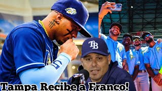 Así Recibieron El Equipo de Tampa Rays a Wander Franco Luego de Su Suspensión Primeras Prácticas [upl. by Jovia]