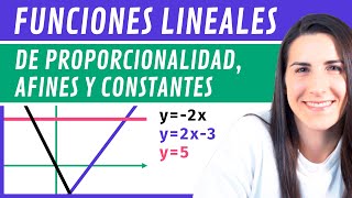 FUNCIONES LINEALES 📉 de Proporcionalidad Afines y Constantes [upl. by Broder411]