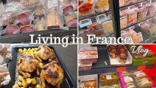 French Grocery Shopping🛒 in Auchan and Aldi Cook Grilled CoqueletsCream Sauce Living in France 🇫🇷 [upl. by Edlitam]