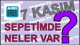 🤩 SEPETİMDE NELER VAR 7 KASIM 2024 A101 [upl. by Anaerb]