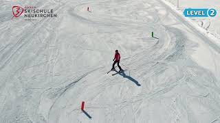 Einteilungsvideos Erwachsene Skischule Neukirchen Level 2 [upl. by Lebiram405]