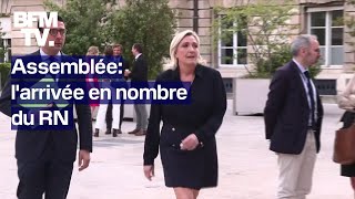 Assemblée nationale larrivée en nombre du RN [upl. by Valda]