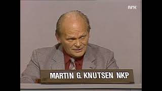 Partilederdebatt 1981 Kåre Willoch samlet [upl. by Hplodnar]